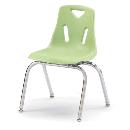 Jonti-Craft Berries Stacking Chair with Chrome-Plated Legs, 16 in. Ht, Key Lime 8146JC1130